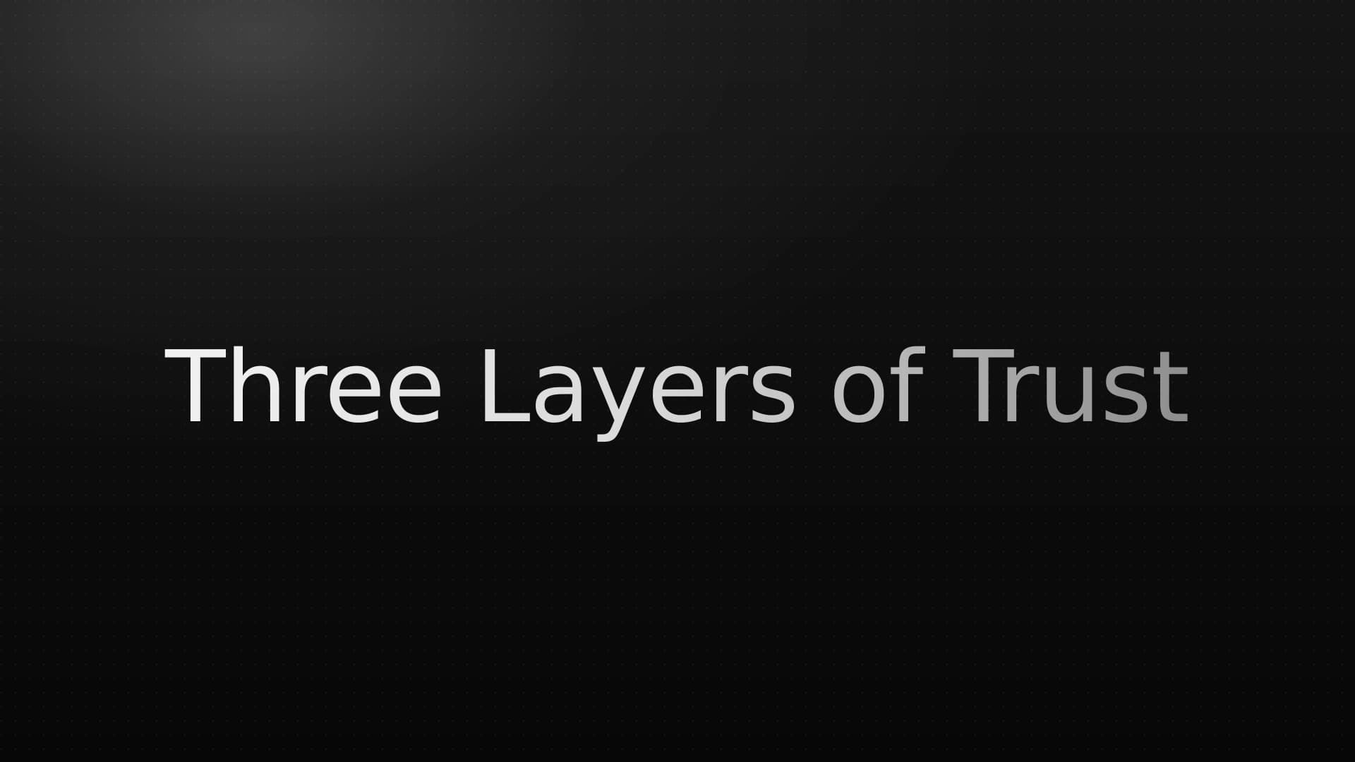 Three Layers of Trust in AI Coding Agents